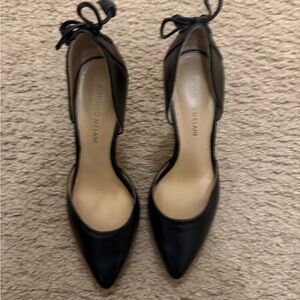 Antonio Melani Black Heels with Bow Detail